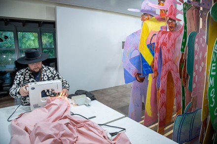 Salvadorian Artist Studio Lenca Displays His Editorial Stock Photo