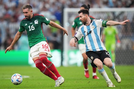 Hector Herrera Mexico Lionel Messi Argentina Editorial Stock Photo ...