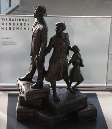 National Windrush Monument Waterloo Railway Station Editorial Stock ...