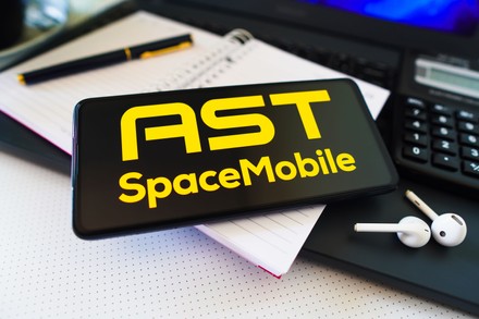 This Photo Illustration Ast Spacemobile Logo Editorial Stock Photo ...