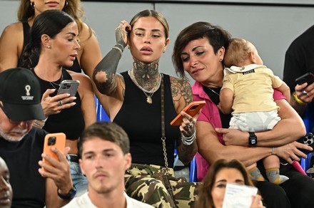 Wife Theo Hernandez Zoe Cristofoli During Editorial Stock Photo - Stock