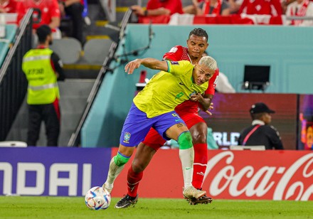 Richarlison 9 Brazil Tussles Manuel Akanji Editorial Stock Photo ...