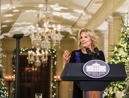 First lady Jill Biden unveils 2022 White House holiday decorations 