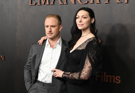 Ben Foster Wife Laura Prepon Editorial Stock Photo - Stock Image