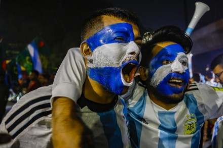 Football Fans Reacting They Watch Qatar Editorial Stock Photo - Stock