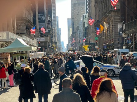 New York Citys Fifth Avenue Went Editorial Stock Photo - Stock Image ...