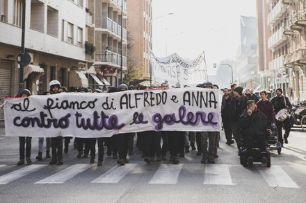 Torino Italy X2013 Anarchist Defense Alfredo Editorial Stock Photo ...