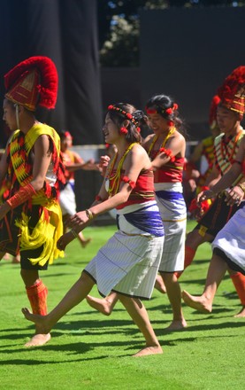 Naga Tribesman Pochury Tribe Performs Folk Editorial Stock Photo ...