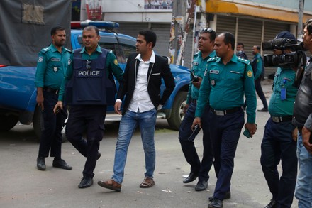 Bangladeshi Police Member Stands Guard Front Editorial Stock Photo ...