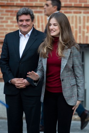 Crown Princess Leonor Spain Holds Meeting Editorial Stock Photo - Stock