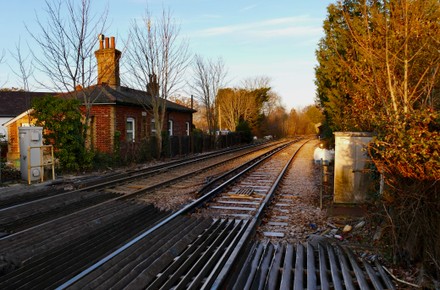 Deserted Train Station During Another Day Editorial Stock Photo - Stock ...