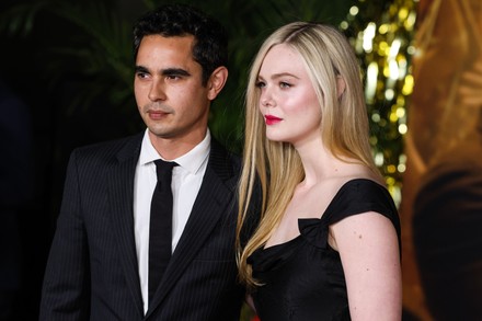 Max Minghella Girlfriend Elle Fanning Arrive Editorial Stock Photo