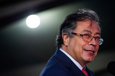 Colombian President Gustavo Petro Gives Speach Editorial Stock Photo ...