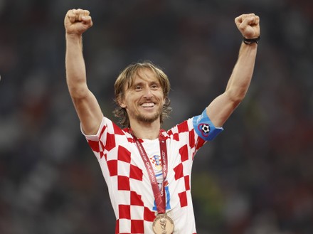 Luka Modric R Croatia Celebrates After Editorial Stock Photo - Stock ...