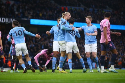 Erling Haaland Manchester City Celebrates Scoring Editorial Stock Photo ...