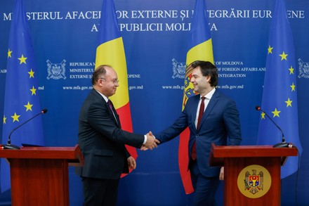 Romanian Foreign Minister Bogdan Aurescu L Editorial Stock Photo ...