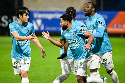 Oostendes Theo Matam Ndicka Celebrates After Editorial Stock Photo