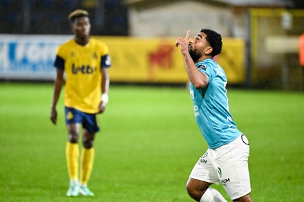 Oostendes Theo Matam Ndicka Celebrates After Editorial Stock Photo