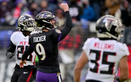 Baltimore ravens kicker justin tucker hi-res stock photography and