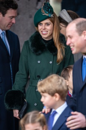 Princess Beatrice Christmas Day Morning Church Editorial Stock Photo