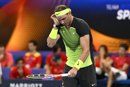 Rafael Nadal Spain Going Through His Editorial Stock Photo - Stock ...