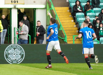 Charlie Mccann Rangers B Celebrates Scoring Editorial Stock Photo ...