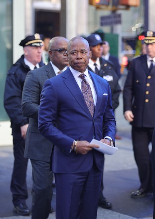 Mayor Eric Adams Nypd Fdny Officials Editorial Stock Photo - Stock ...