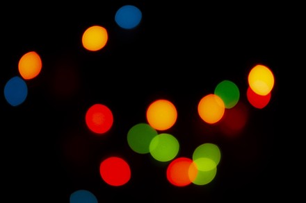 Blurred Fairy Lights Christmas Background Editorial Stock Photo - Stock ...