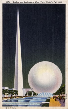 New York Worlds Fair View Trylon Editorial Stock Photo - Stock Image ...