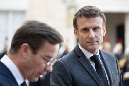 Emmanuel Macron Ulf Kristersson Editorial Stock Photo - Stock Image ...