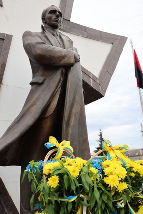 Stepan Bandera Monument Pictured On 114th Editorial Stock Photo - Stock ...