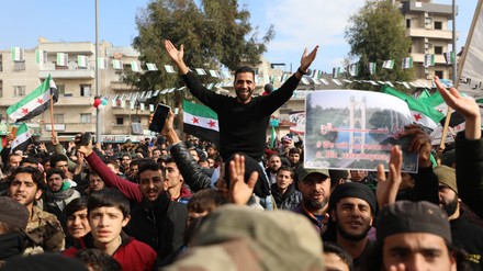 Protestors Shout Slogans During Demonstration Against Editorial Stock ...