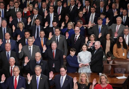 Members House Representatives Take Oath Office Editorial Stock Photo ...