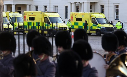 Nhs Ambulances Line Outside Wellington Barracks Editorial Stock Photo ...