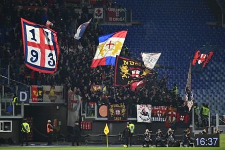 Genoa Cfc Fans During Coppa Italia Editorial Stock Photo - Stock Image ...