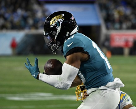 Christian Kirk of the Jacksonville Jaguars attempts a catch as Kader  News Photo - Getty Images