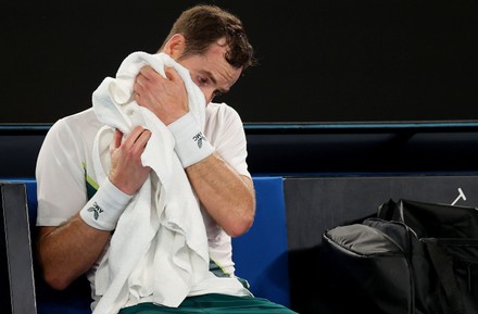 Andy Murray Gbr Celebrates Becoming Emotional Editorial Stock Photo
