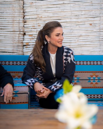 Her Majesty Queen Rania Visits House Editorial Stock Photo - Stock ...