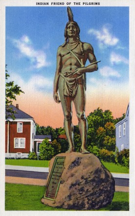 Massasoit Statue By American Sculptor Cyrus Editorial Stock Photo ...