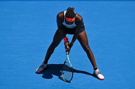 Coco Gauff During Her Fourth Round Editorial Stock Photo - Stock Image
