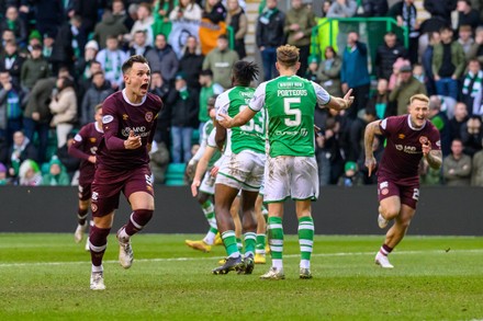 Goal 02 Lawrence Shankland Hearts Celebrates Editorial Stock Photo ...