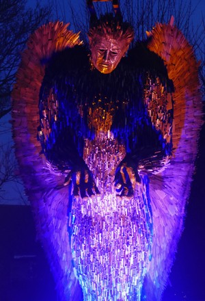 56 Knife angel illuminated Stock Pictures, Editorial Images and Stock