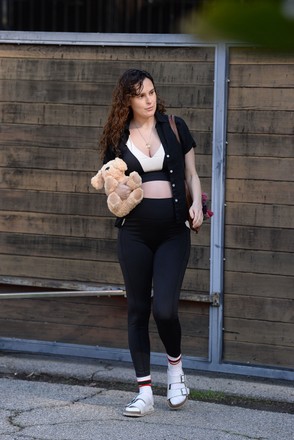 Exclusive Rumer Willis Leaving Workout Class Editorial Stock Photo