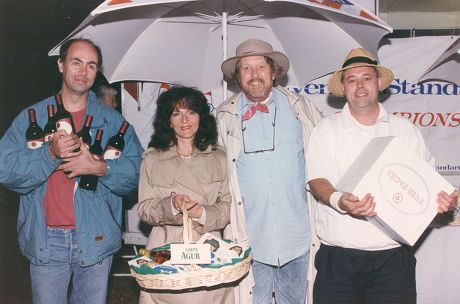 Evening Standard Boules Championship 1993. Willie Rushton The Humorist Is Pictured 3rd Left.