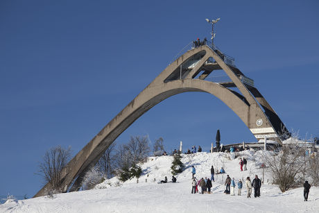 St George Ski Jump Ski Resort Editorial Stock Photo - Stock Image