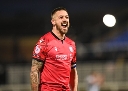 Luke Chambers Colchester United Celebrates After Editorial Stock Photo ...