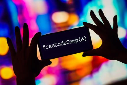 This Photo Illustration Freecodecamp Logo Displayed Editorial Stock ...