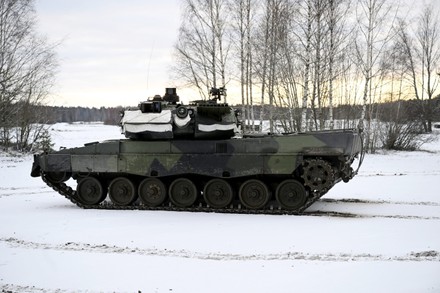 Main Battle Tank Leopard 2a6 Finnish Editorial Stock Photo - Stock ...