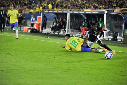 Brazils Alexsander Ecuadors Garis Mina During Editorial Stock Photo