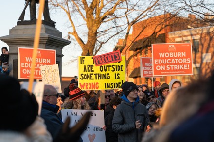 Educators Hold Signs Expressing Their Opinions Editorial Stock Photo ...